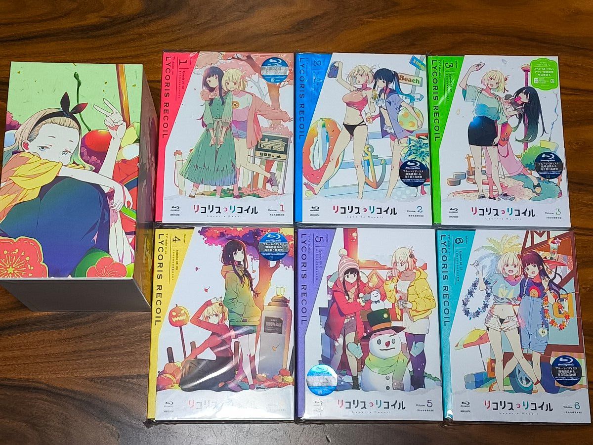 Blu-ray リコリス・リコイル 全6巻 完全生産限定版 全巻収納BOX付