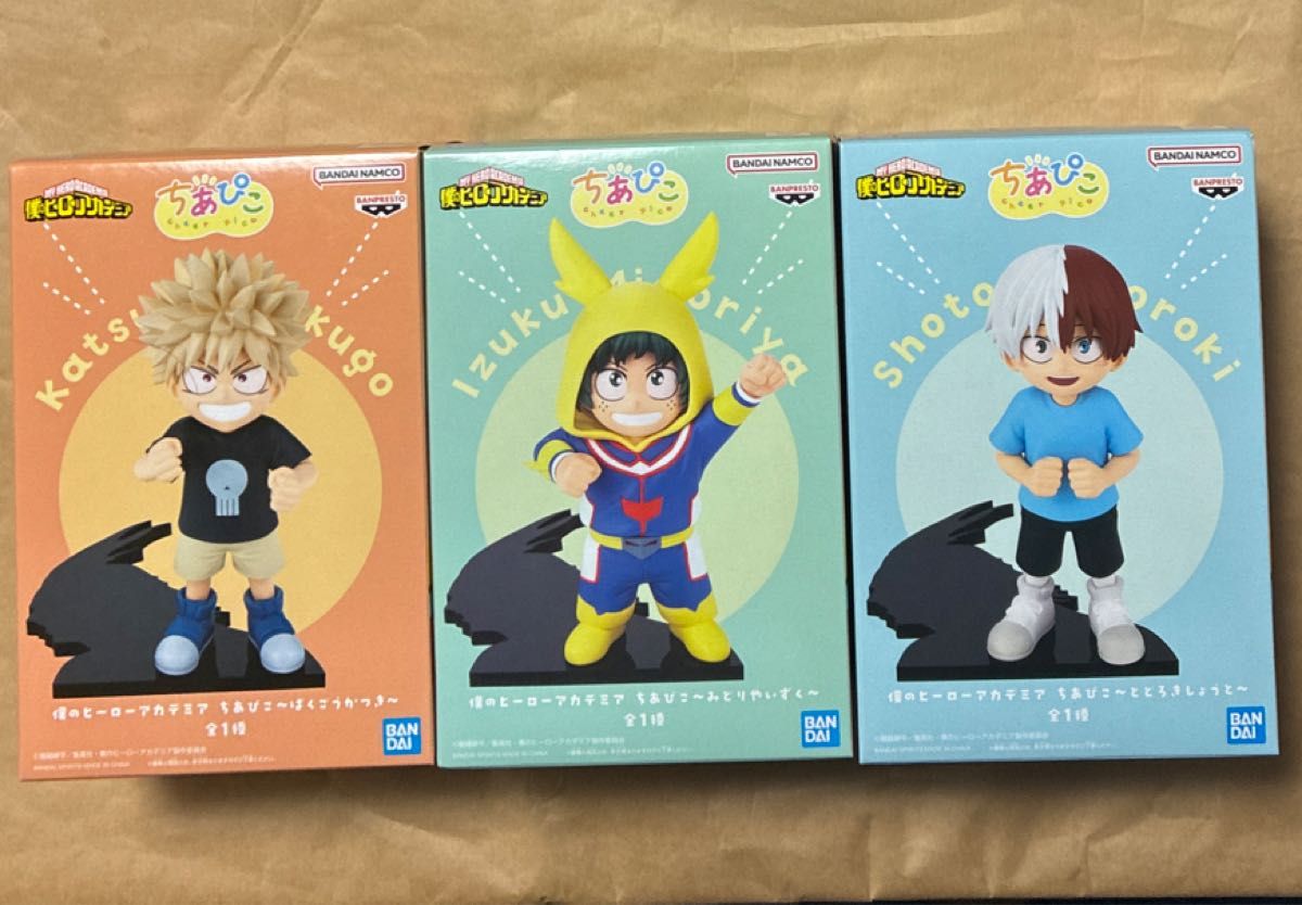 僕のヒーローアカデミア ちあぴこ 爆豪勝己 緑谷出久 轟焦凍 3種セット