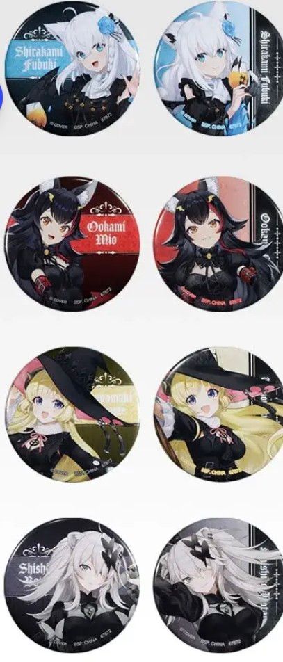 一番くじ ホロライブ ～Villain Style～ 缶バッジ 通常ver 4種セット