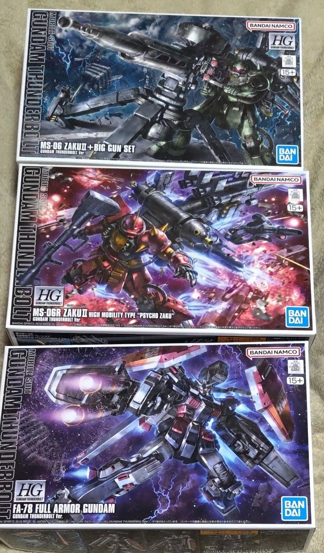 HG ガンダムサンダーボルト 3種セット フルアーマーガンダム