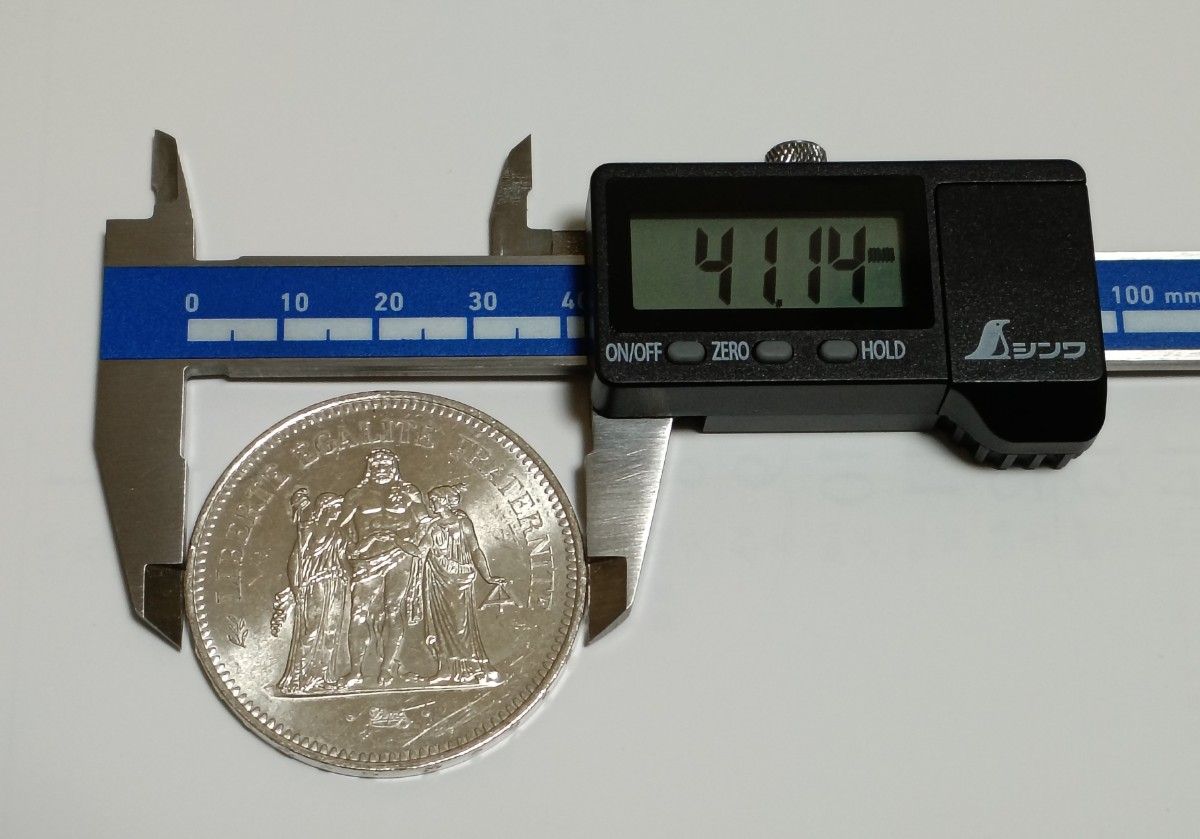 フランス銀貨】1977年 ヘラクレス 50フラン銀貨｜Yahoo!フリマ（旧