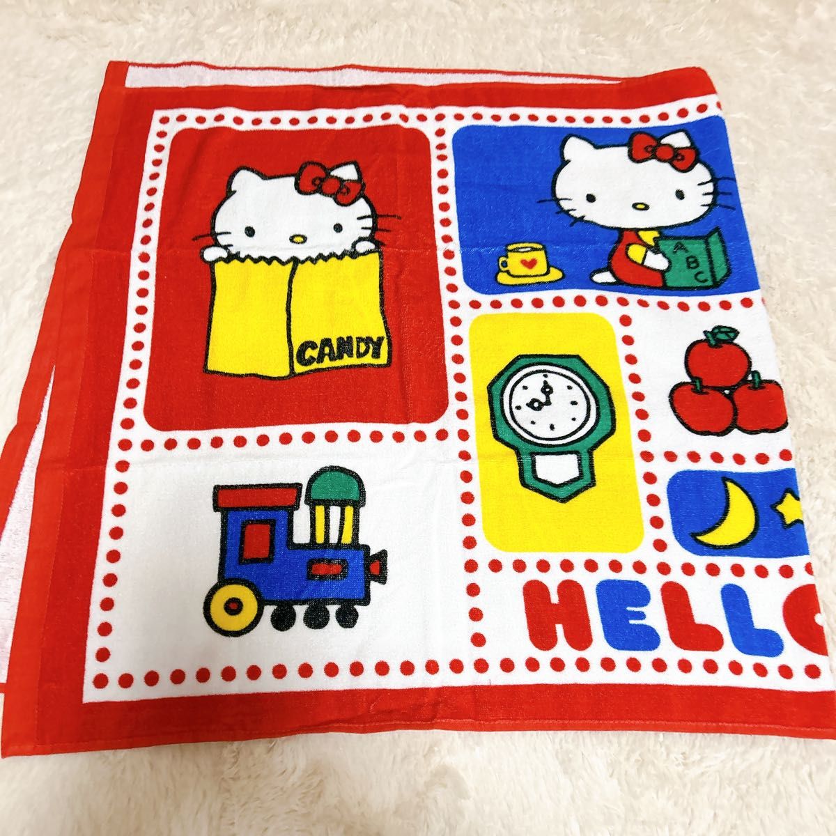 ハローキティ バスタオル カラフル サンリオ レトロ｜Yahoo!フリマ（旧
