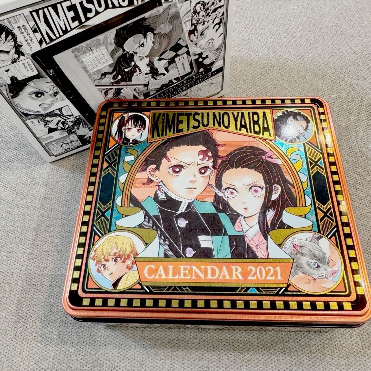 鬼滅の刃 カレンダー 2021 日めくりカレンダー 日めくり 缶 新品未使用