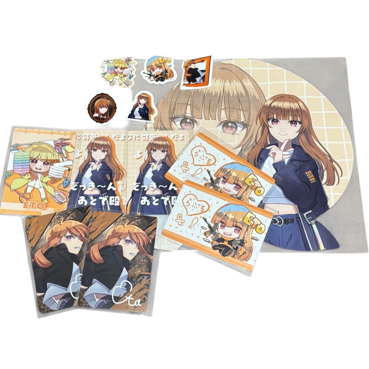 カラフルピーチ 展示会 えとさん トレカ シール 購入特典 だるま