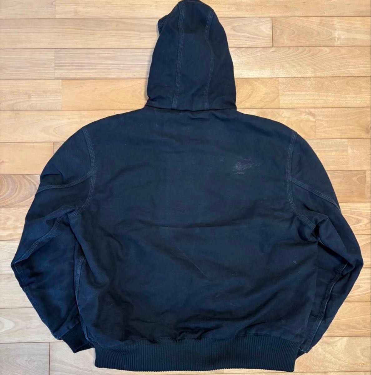 USA製 アクティブジャケット Carhartt ブラック Black 企業系Colacu 黒