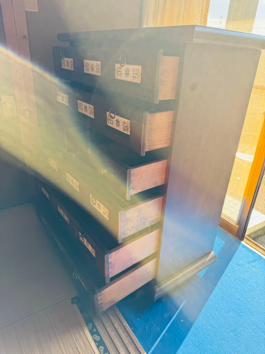 民藝家具 整理箪笥 陳列棚 飾り棚 チェスト ラック 木製 押入れ 収納