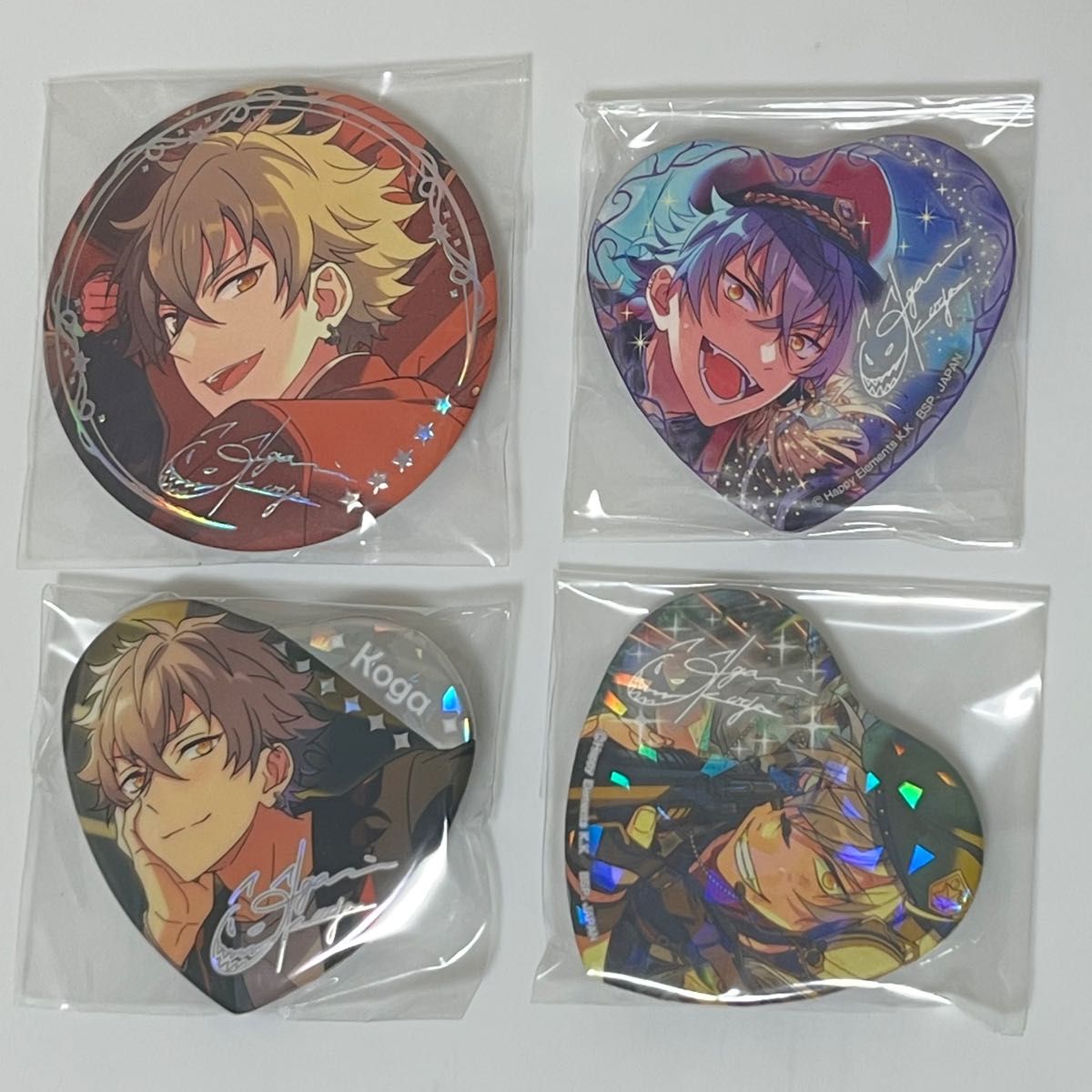 あんスタ 大神晃牙 缶バッジ とるパカ ハート型缶バッジ｜Yahoo!フリマ