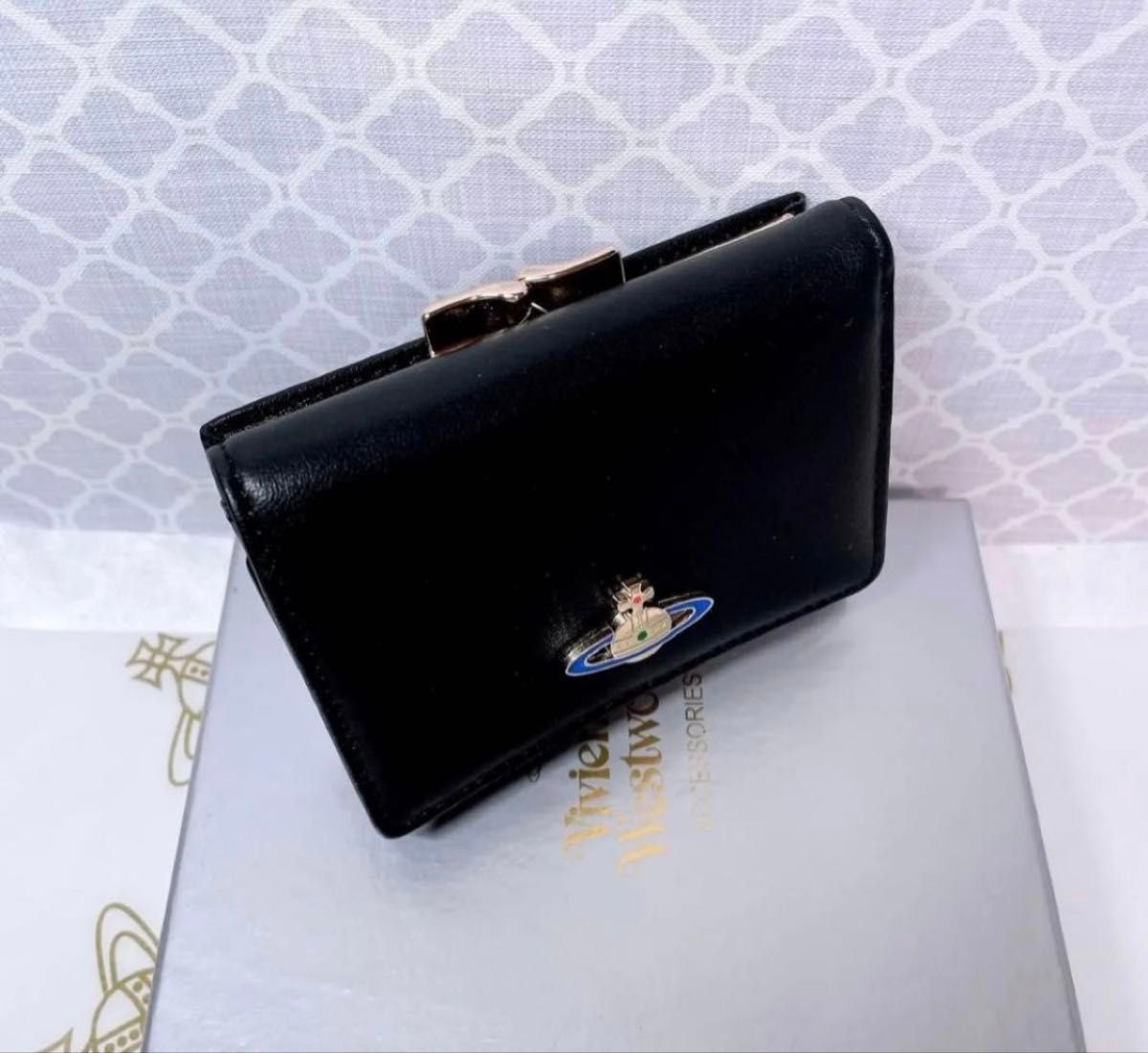 ショッパー付】新品 ヴィヴィアン・ウエストウッド 三つ折り財布