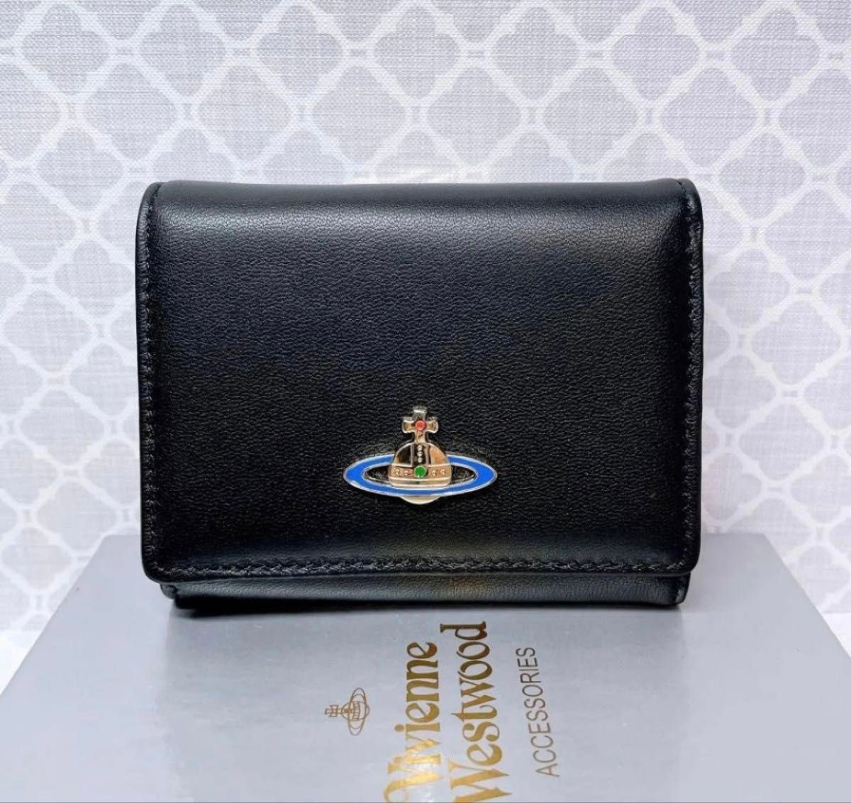 ショッパー付】新品 ヴィヴィアン・ウエストウッド 三つ折り財布