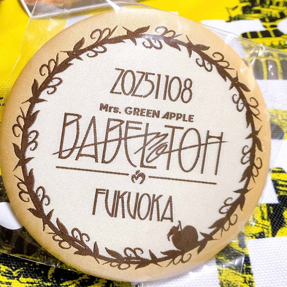 Mrs GREEN APPLE バベルの塔 Ringo Jamシート特典グッズ 福岡 11/8 金