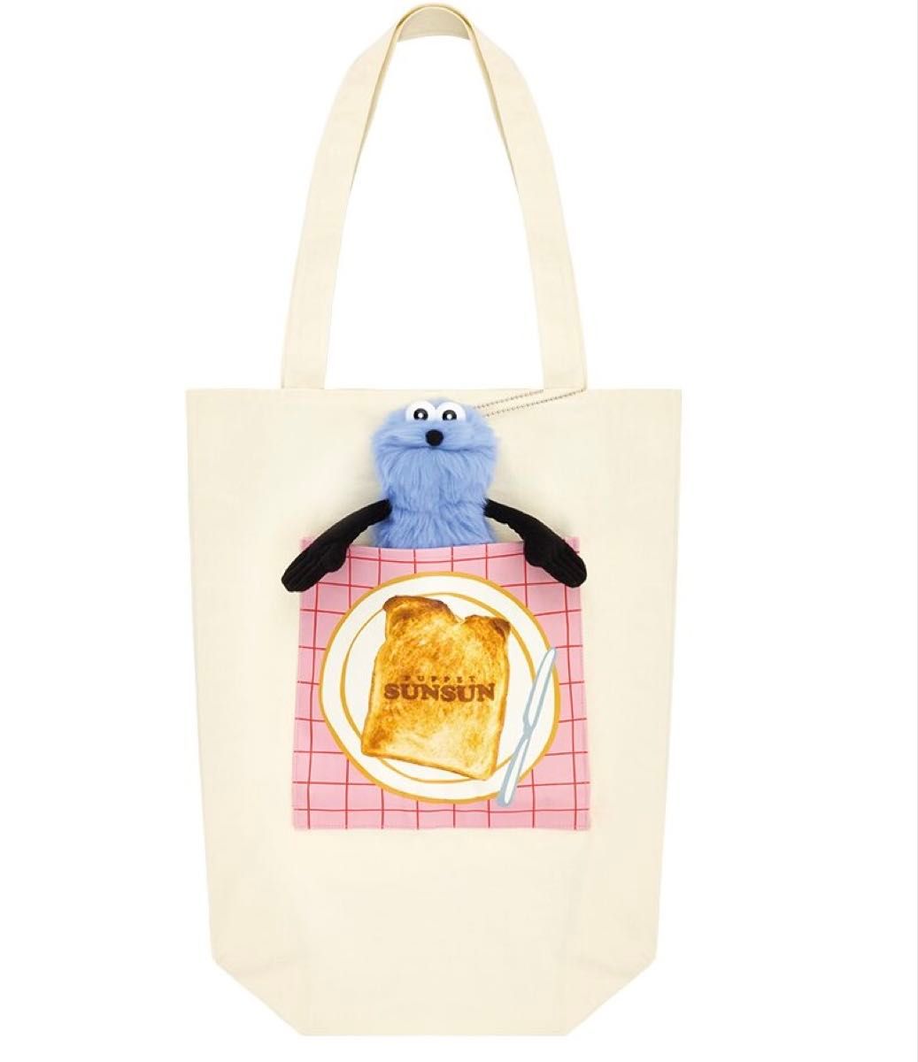 一番くじ パペットスンスン B賞 ぬいぐるみ付トートバッグ｜Yahoo