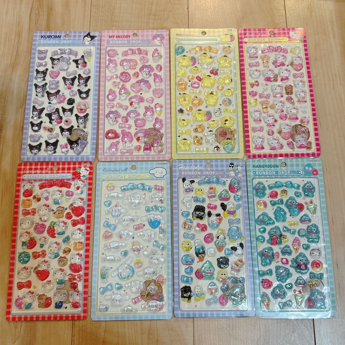 コンプリート サンリオ 第二弾 ボンボンドロップシール 8枚セット
