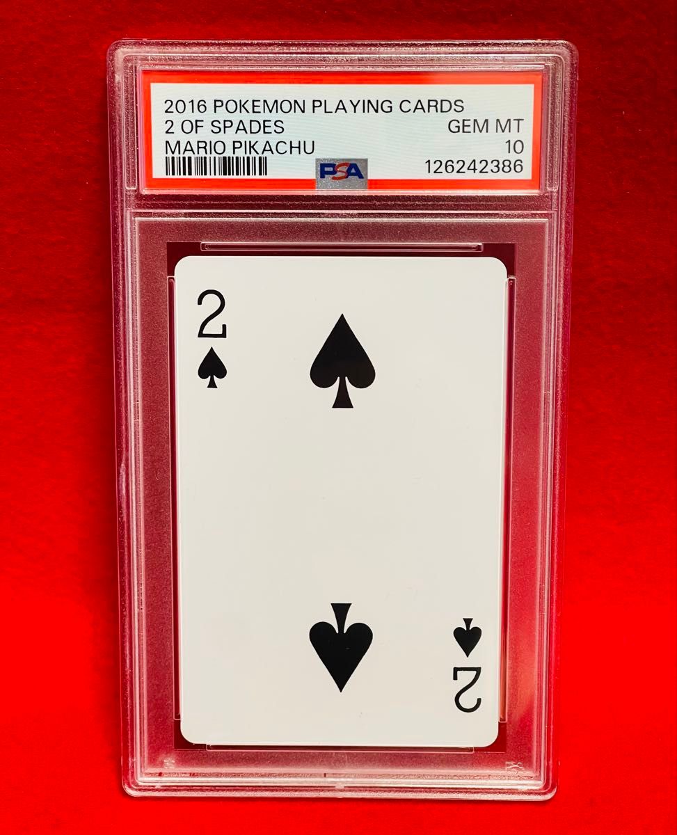 BGS10☆マリオピカチュウ ダイヤ J Q K ポケモンカード トランプ BGS10