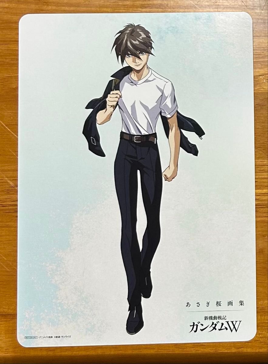 未開封】あさぎ桜 画集 ガンダムW クリアファイル ビジュアルボード