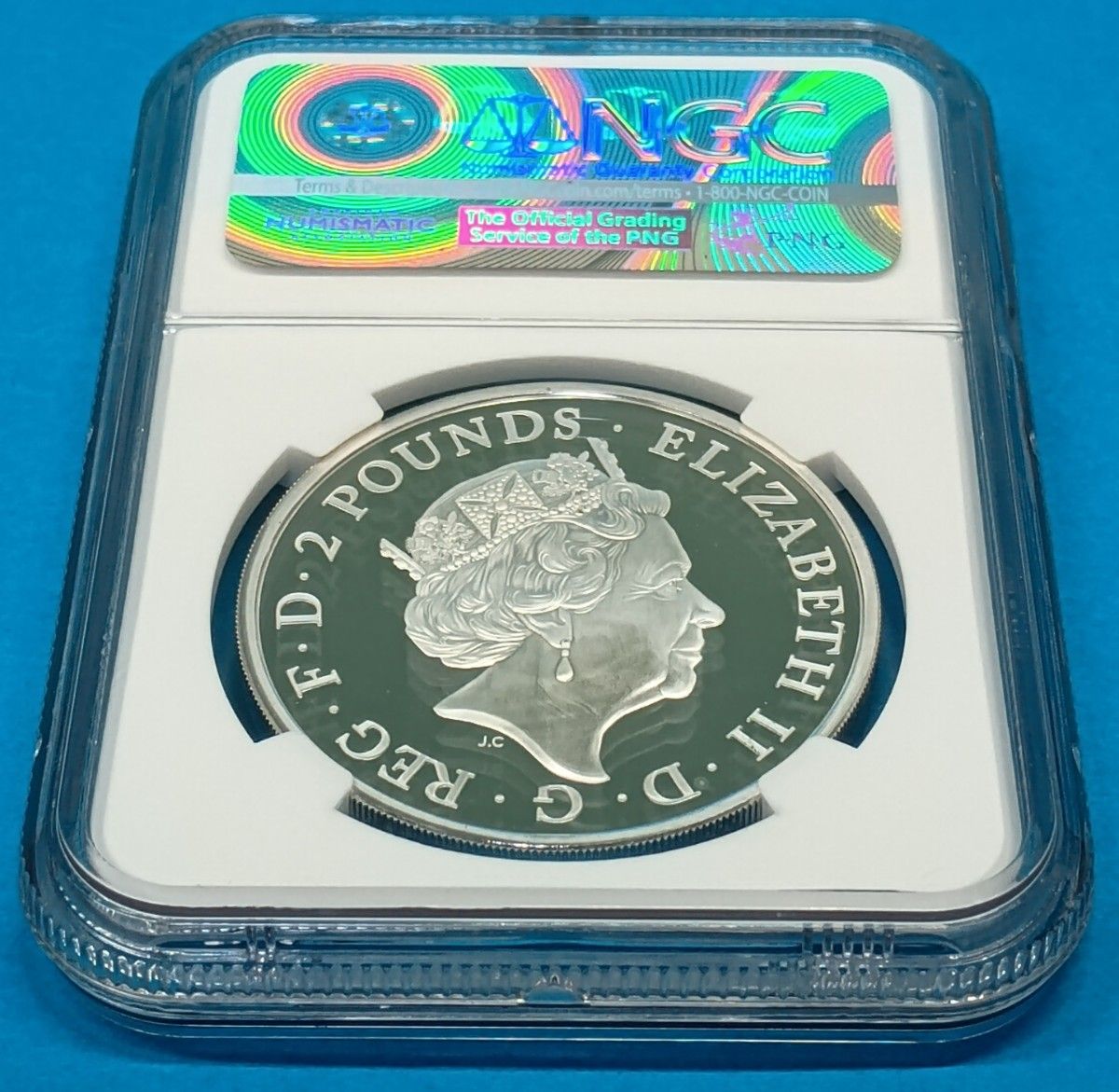 2016 ブリタニア ウナ ライオン 2ポンド プルーフ銀貨 NGC EARLY