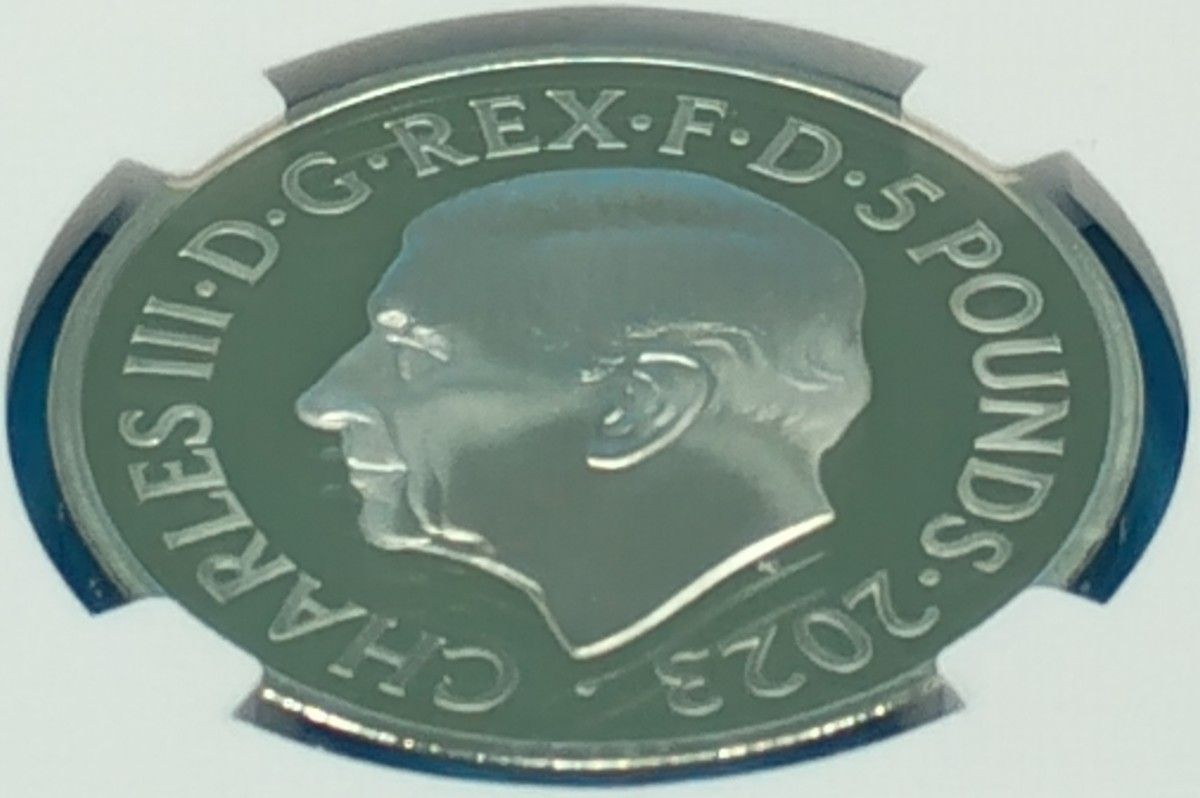 2023 イギリス チャールズ3世 生誕75周年記念 5ポンド プルーフ銀貨