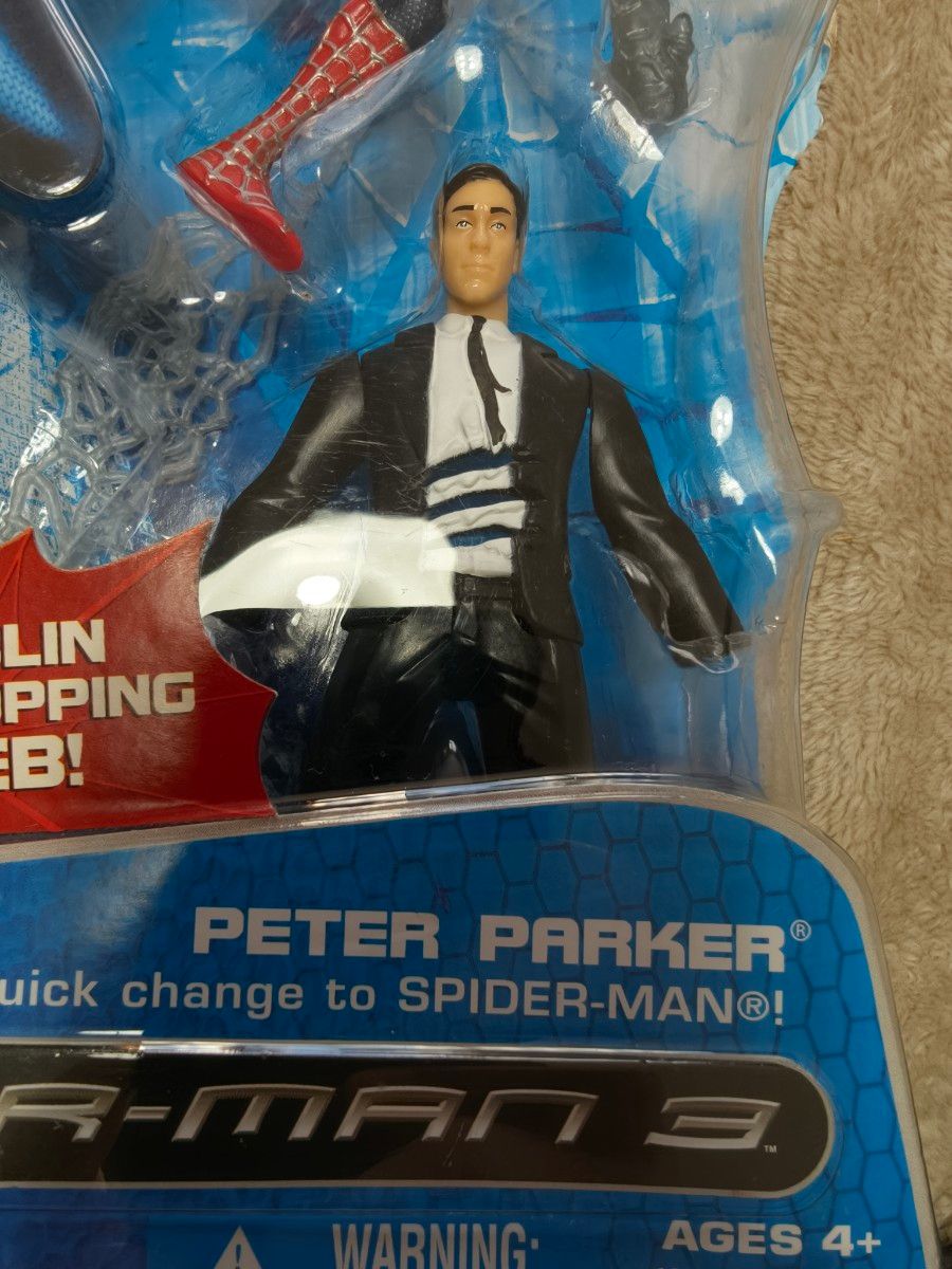 2007年製 スパイダーマン3 6インチ アクションフィギュア ピーター