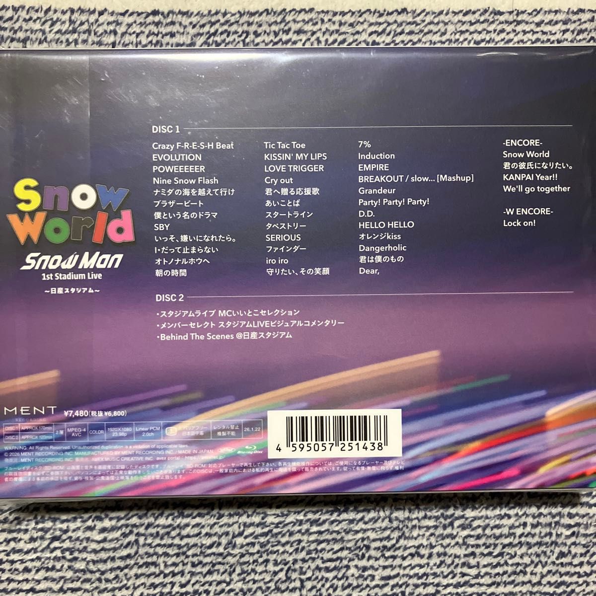 Snow Man 1st Stadium Live Snow World ～日産スタジアム～ Blu-ray