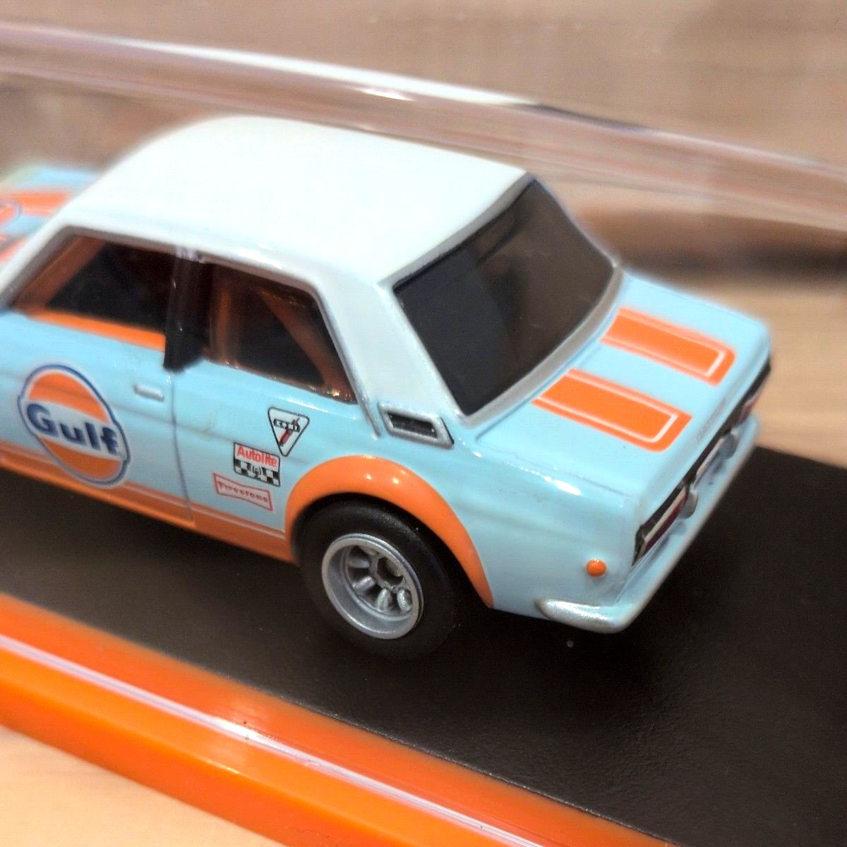 1/64 ホットウィール RLC限定 DATSUN 510 Gulf ガルフ ブルーバード