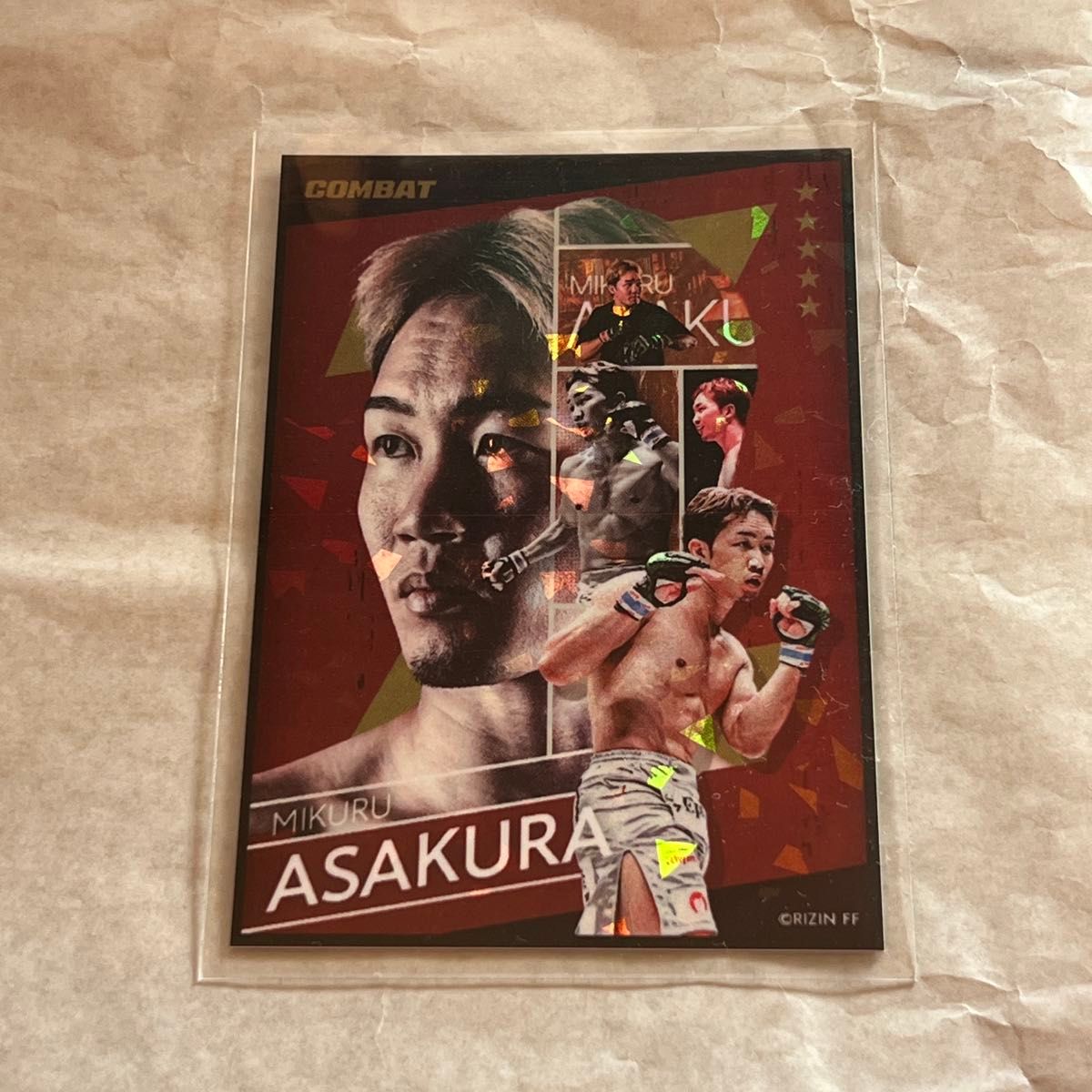 RIZIN ライコレ リアルカード 朝倉未来 COMBAT TOP500 限定カード