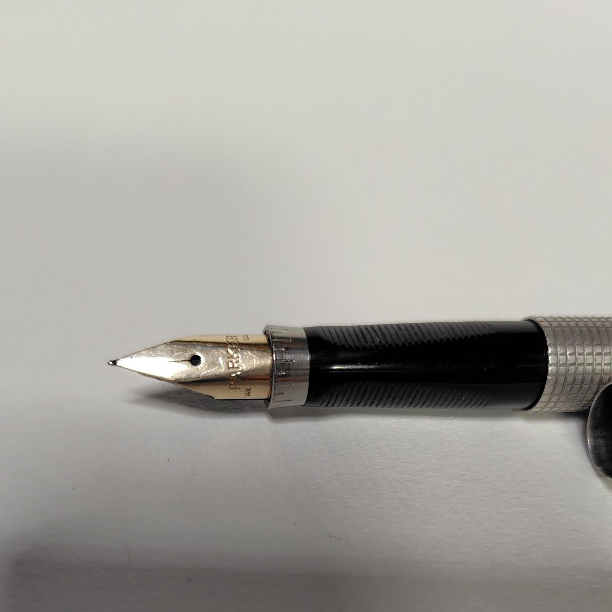 パーカー万年筆 75 シズレ スターリングシルバー ペン先 14K フラット