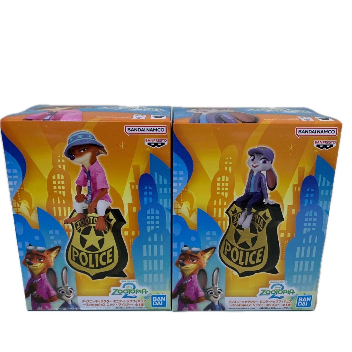 ズートピア2 モニタートップフィギュア ニック・ワイルド ジュディ