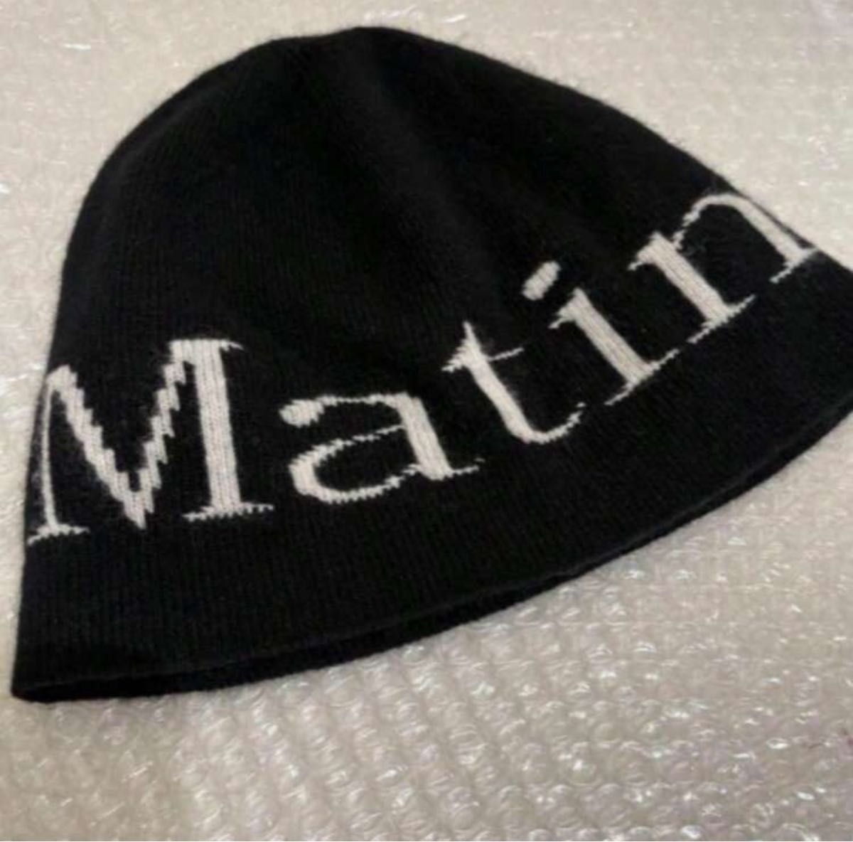 新品Matin Kim ビーニー 黒 ニット帽 BLACK マーティンキム ブラック
