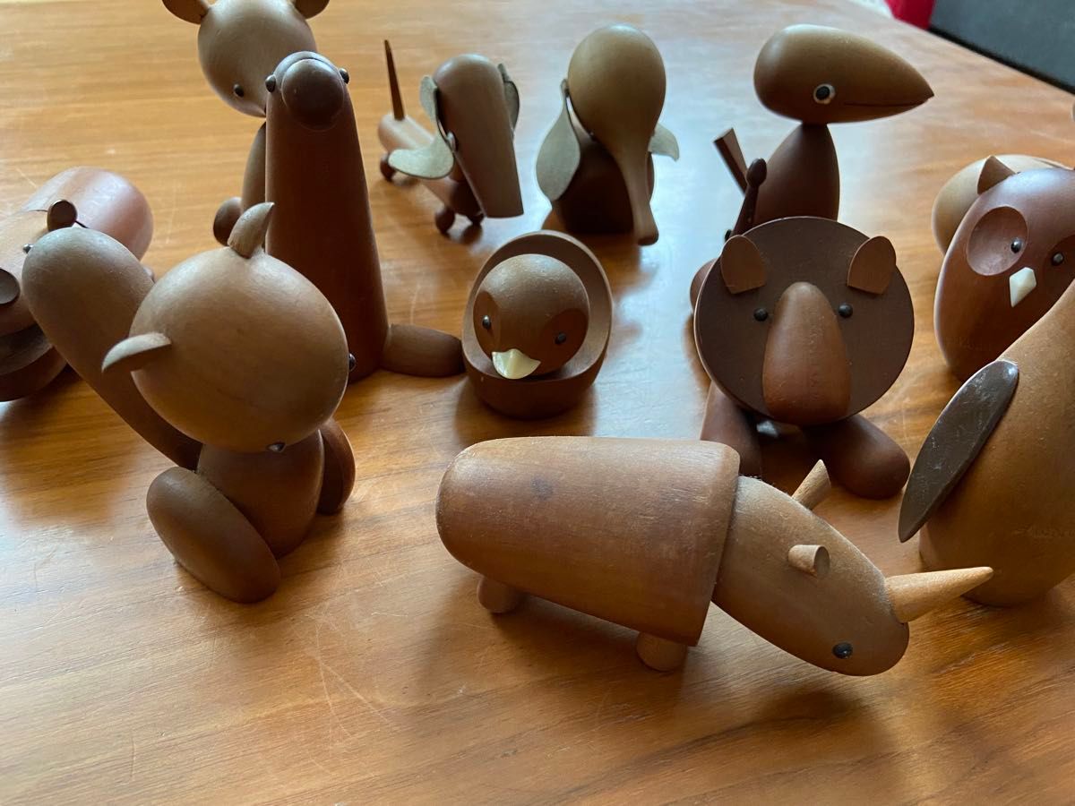 千趣会 ロイヤルペット ROYALPET ウッドアニマル 14体セット