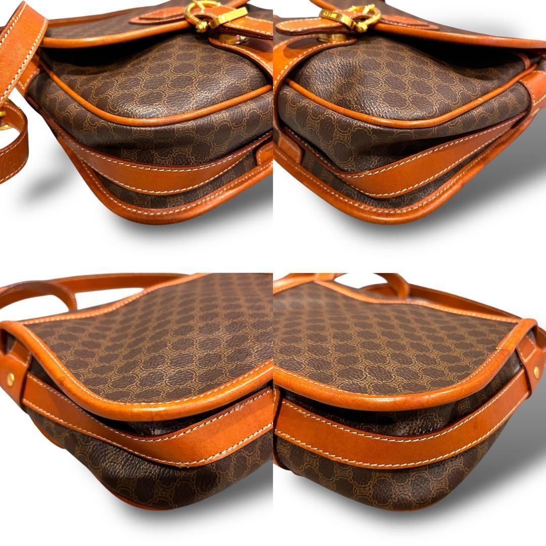 極美品 CELINE セリーヌ トリオンフ マカダム柄 ショルダーバッグ 斜め