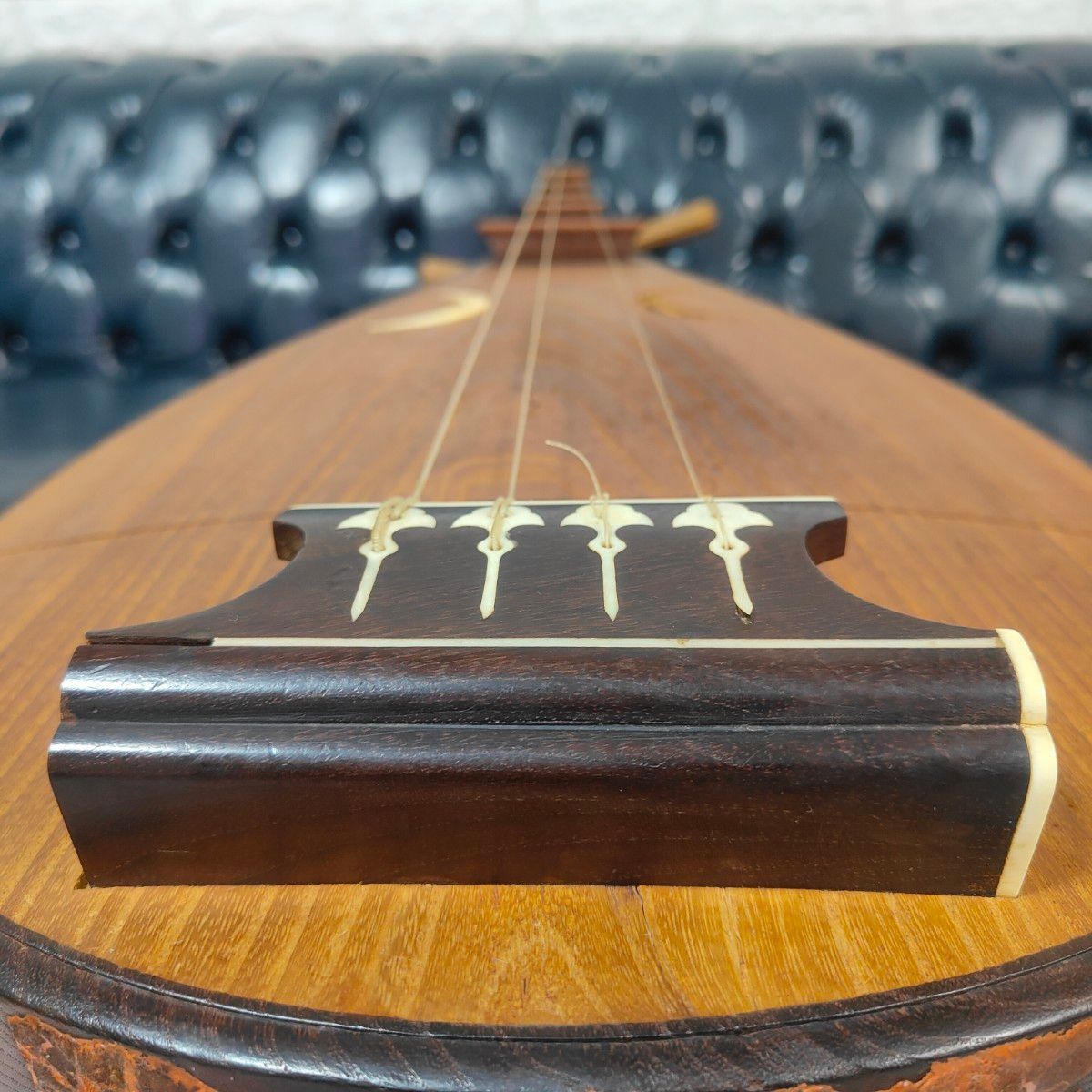 現状品 和楽器 琵琶 四絃五柱 撥弦楽器 伝統工芸品 アンティーク