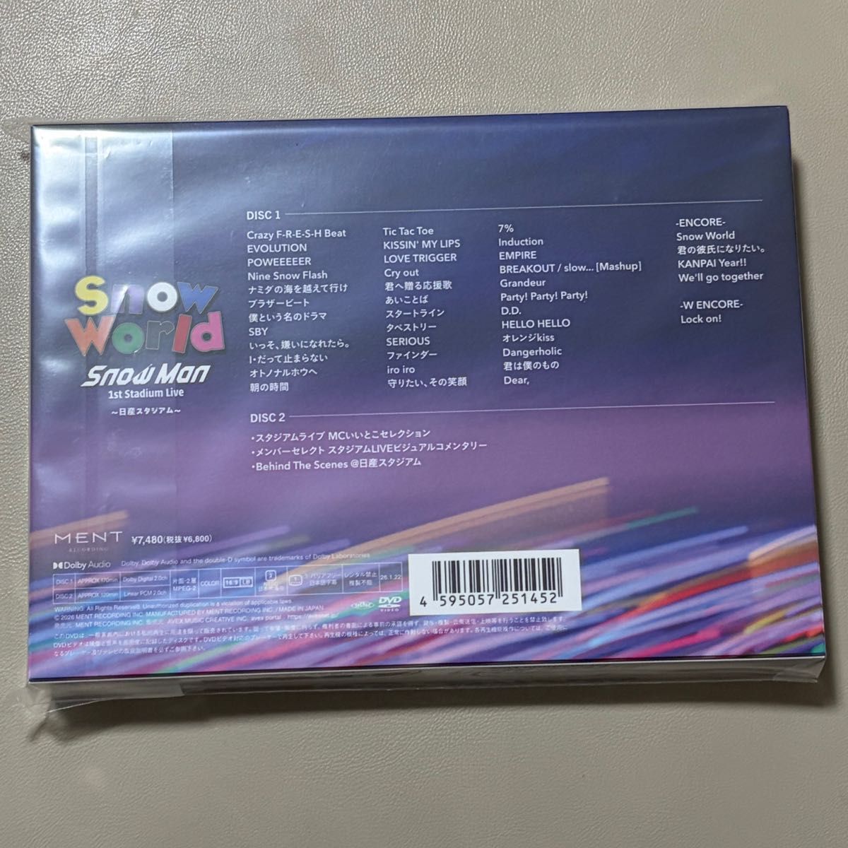 新品未開封 FC限定盤 Snow World 1st Stadium Live 日産スタジアム DVD