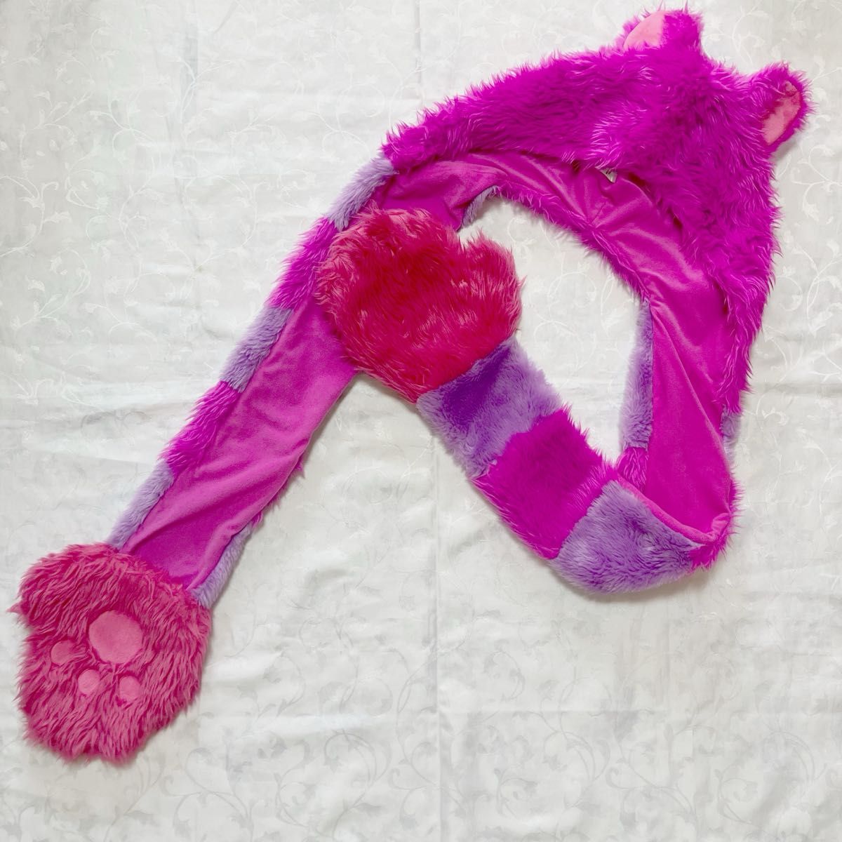 ディズニー ファンキャップ チシャ猫 マフラー 手袋 レア マフラー