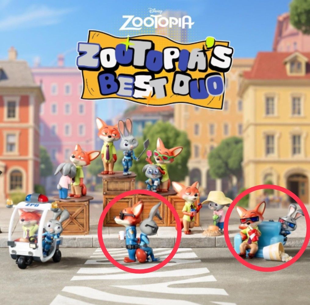52TOYS BLINDBOX ズートピア Zootopia's Best Duo ベストパートナー