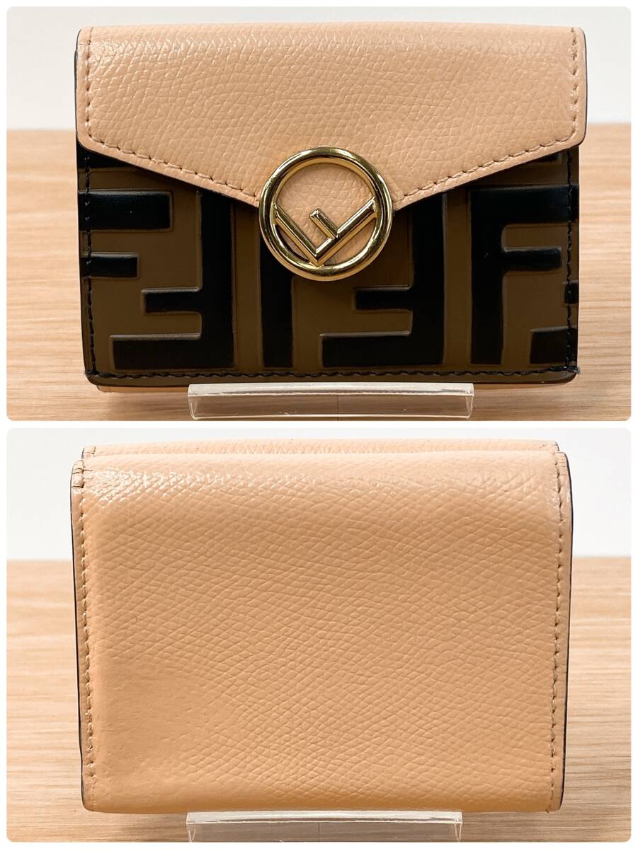 FENDI フェンディ コンパクト財布 三つ折り財布 財布 エフイズ ロゴ