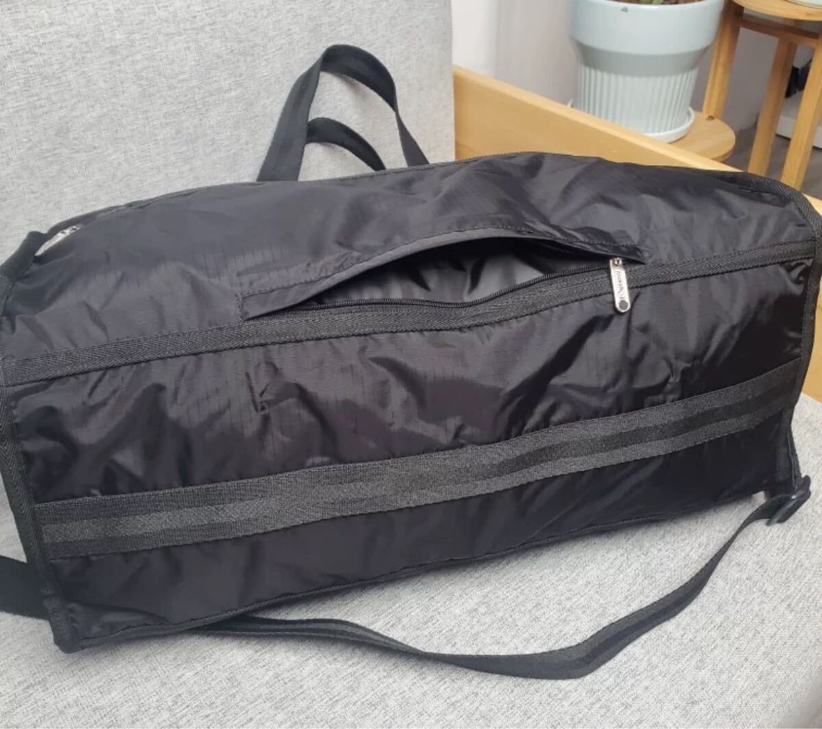 レスポートサック 黒無地 ボストンバッグ 4319 ポーチ付｜Yahoo!フリマ