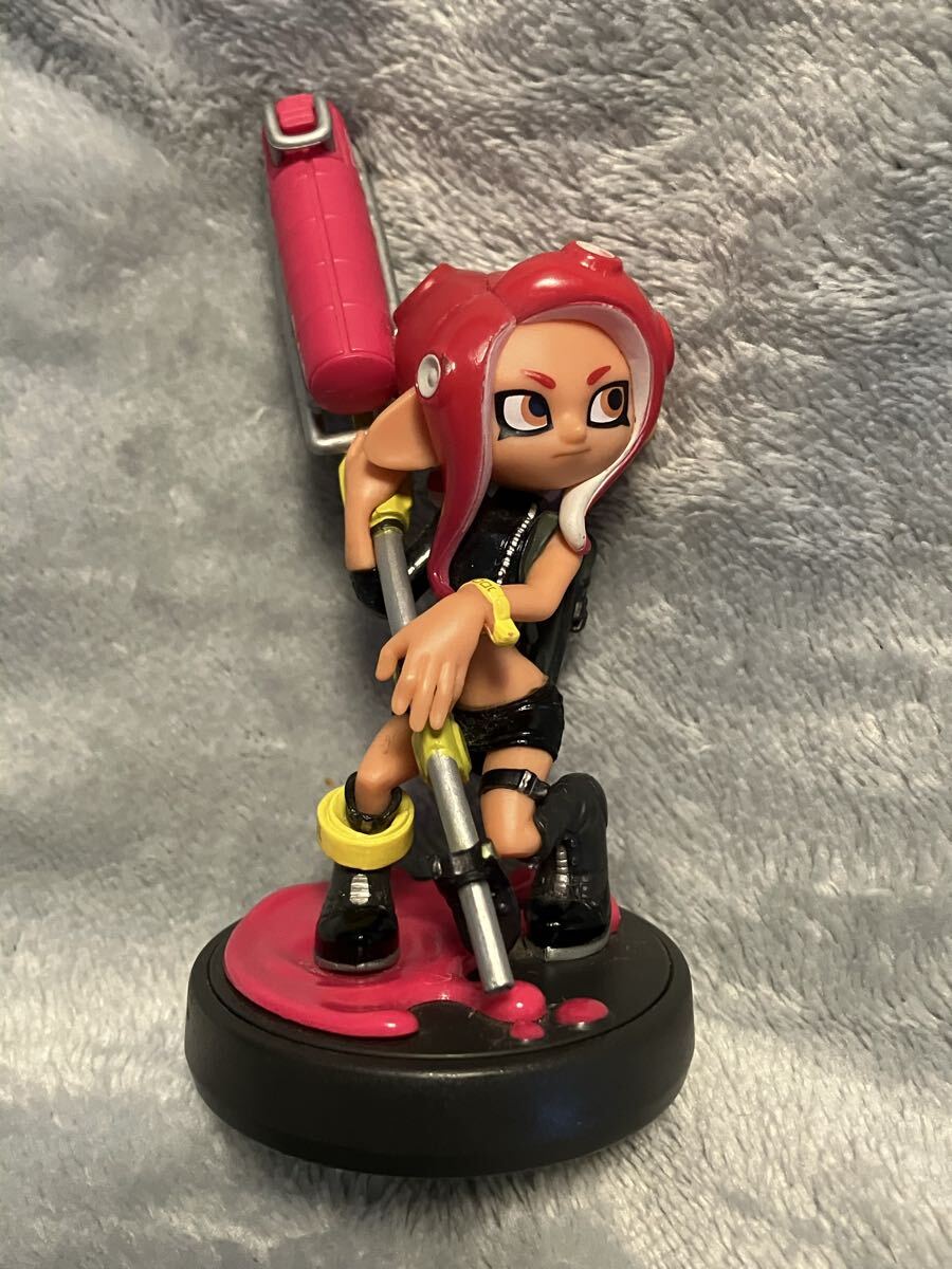 箱有】レア物スプラトゥーン amiibo ガール イカ オレンジ ネオピンク