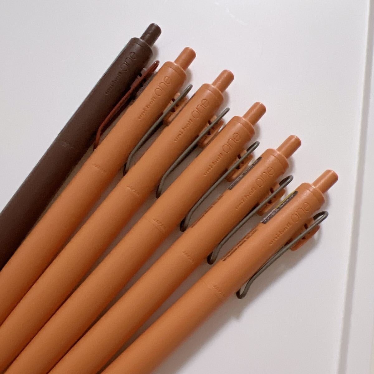 5本セット ユニボールワンF 限定カラー キャロット 燦花 ユニボールワン F