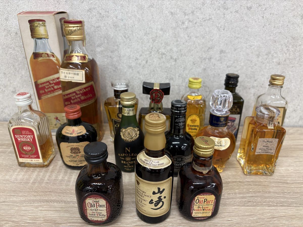未開栓 ミニボトル13本おまとめ サントリー/ジョニーウォーカー/レミー