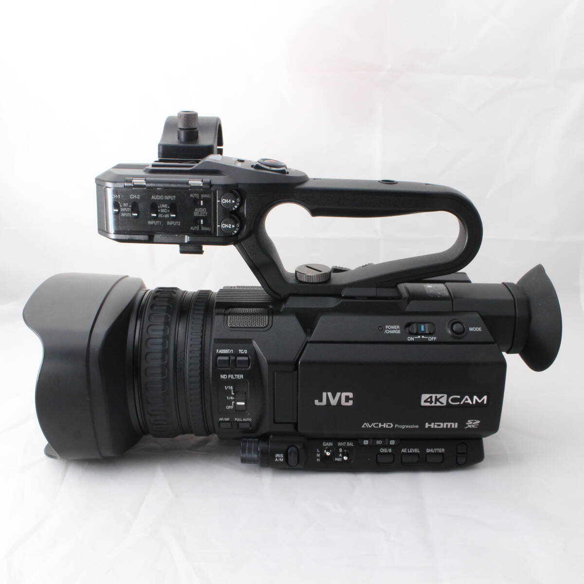 616 良品・通電151時間 JVC GY-HM175 4Kメモリーカードカメラ