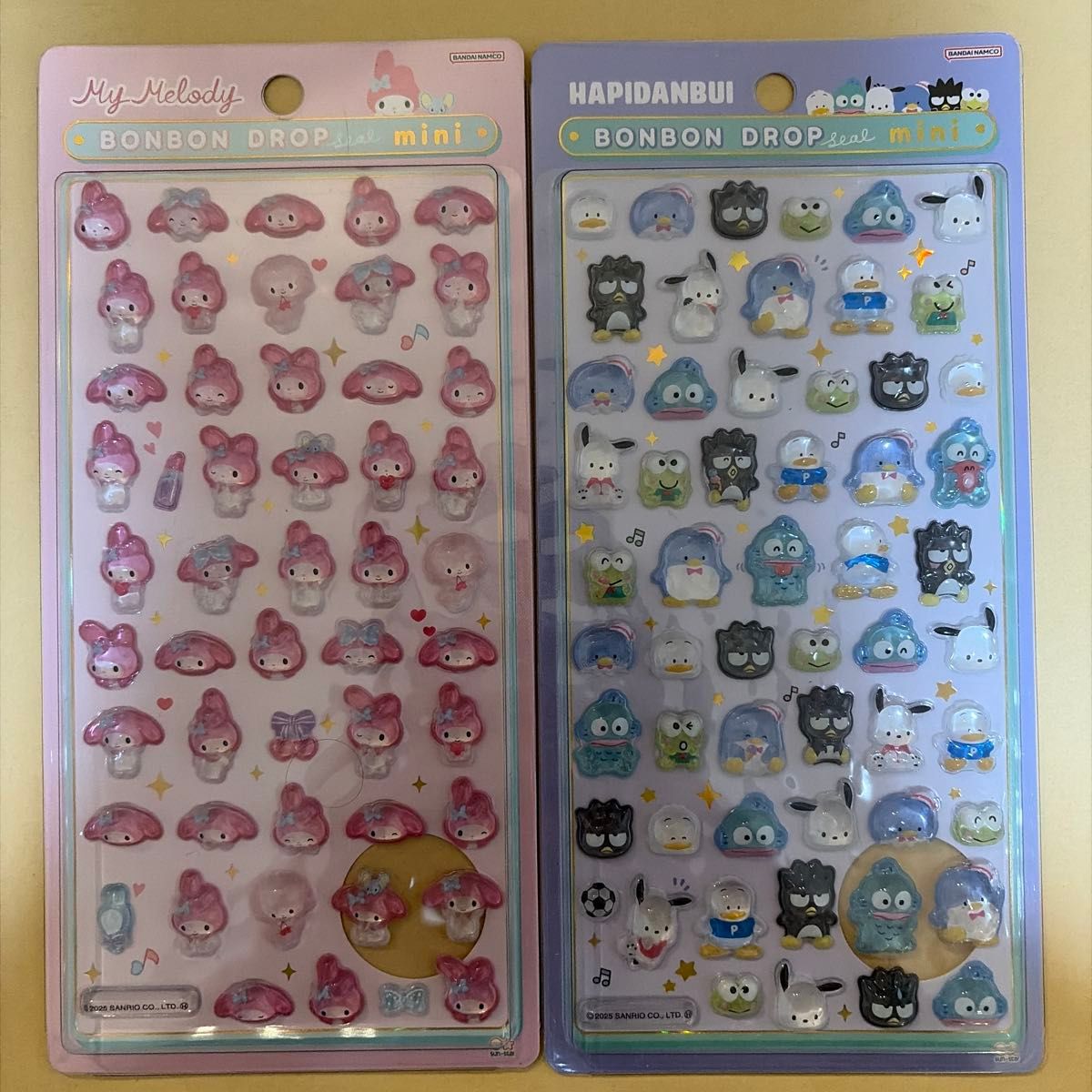 サンリオ ボンボンドロップシール mini マイメロディ はぴだんぶい 2枚