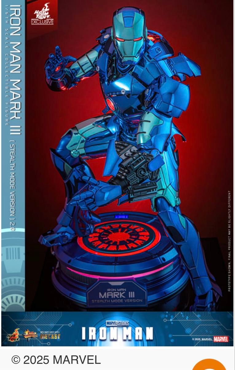 ホットトイズ DIECAST アイアンマン・マーク3 ステルス・モード 2 0版
