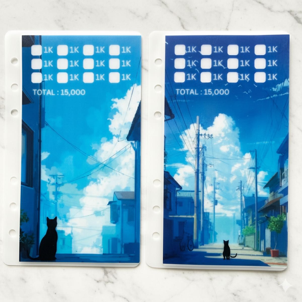 Savingリフィル4枚 青空と猫 バインダー貯金｜Yahoo!フリマ（旧PayPay