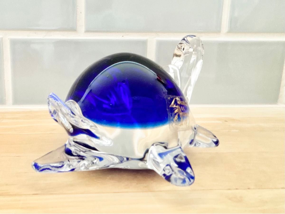murano ベネチア ガラス ムラーノ ムラノ ヴェネチアグラス 亀 ブルー