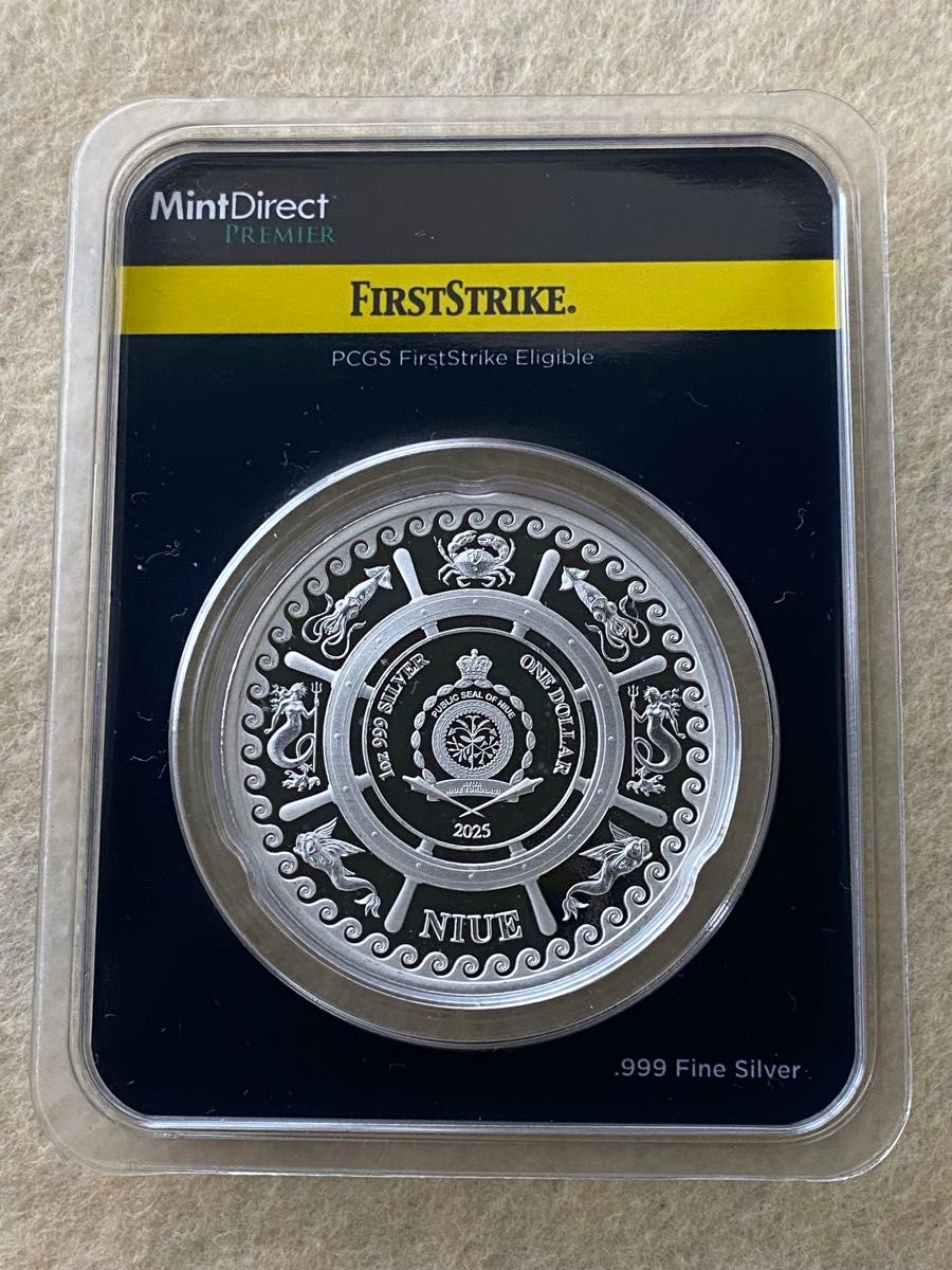 2025年 ニウエ 1ドル銀貨（純銀31 1g）セイレーン 保護プラスチック
