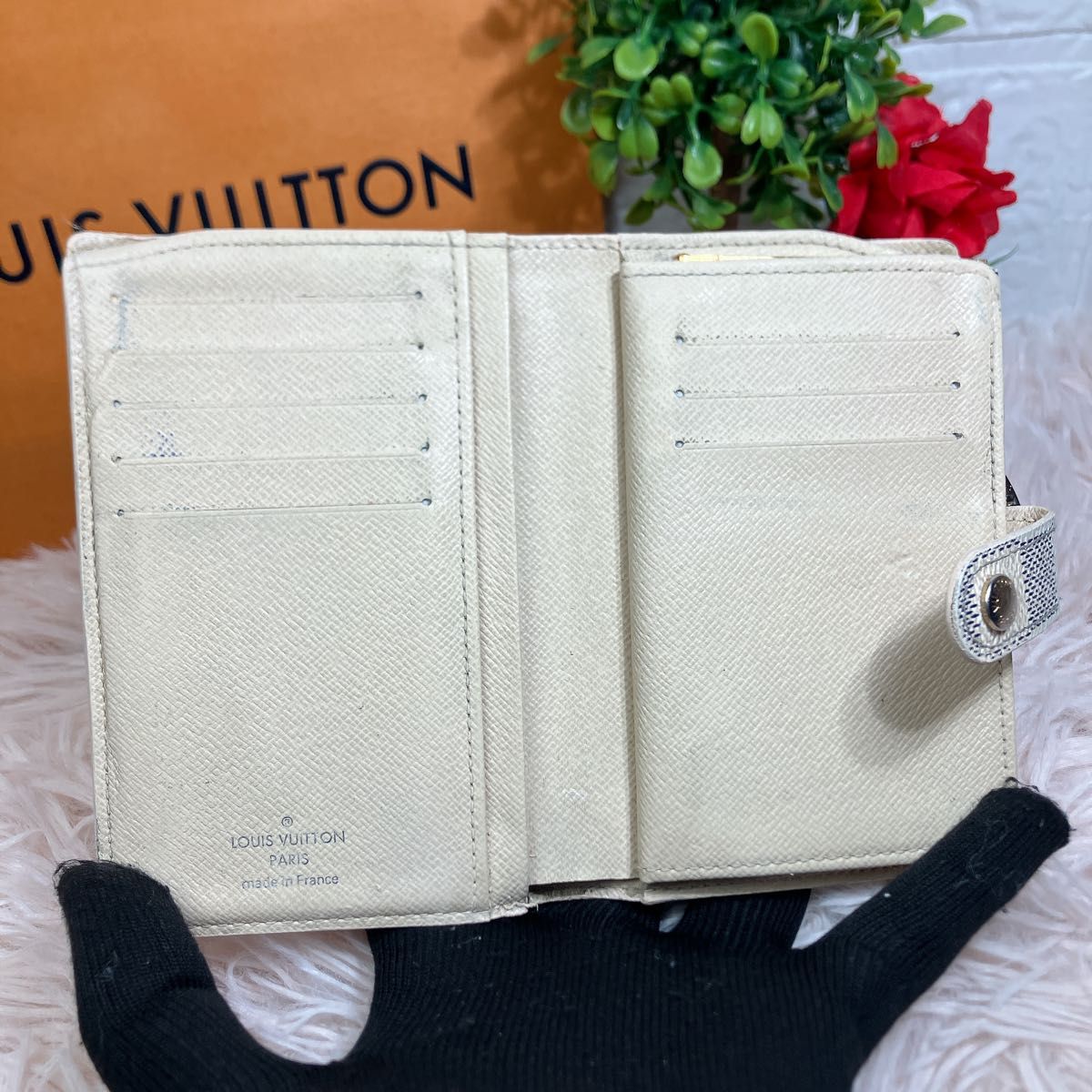 美品 ルイヴィトン ダミエ アズール ポルトフォイユ ヴィエノワ 新型