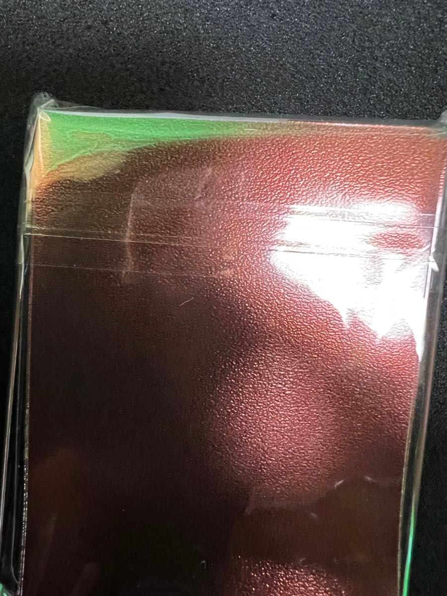 遊戯王 初期ロゴ 公式スリーブ メタリックレッド メタリックグリーン