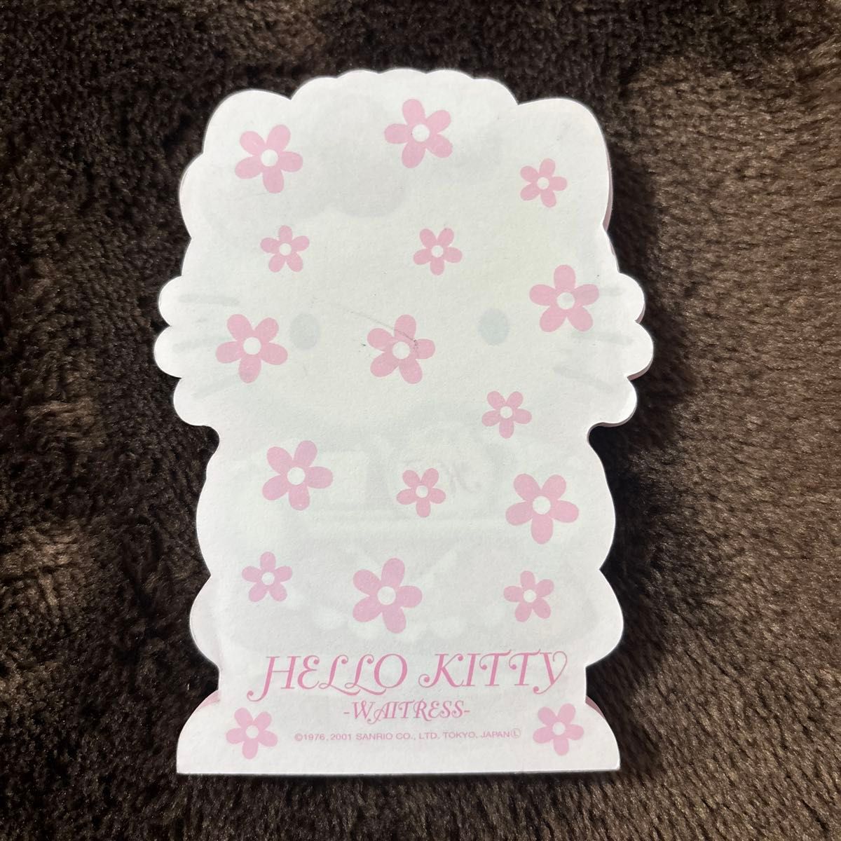 ハローキティ ウェイトレス レストラン限定 ダイカットメモ 平成レトロ