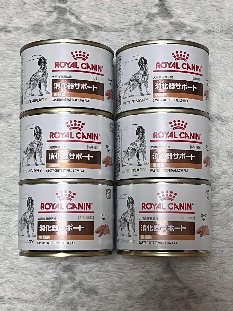 ロイヤルカナン 犬用 消化器サポート 低脂肪 缶詰 200g 6個セット 療法