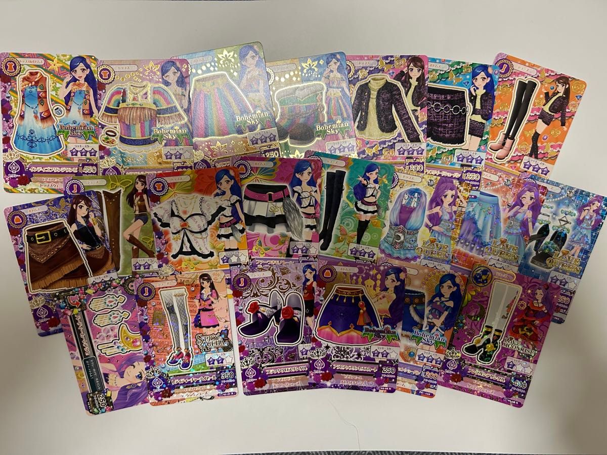 アイカツカード セクシー まとめ売り 20枚セット 紫吹蘭 神崎美月 風沢