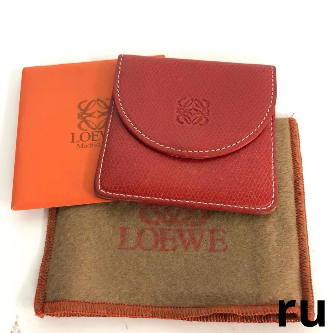 LOEWE ロエベ アナグラム 財布 レッド 小物 レディース ブランド